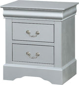 NIMES Silver 22" Wide Night Stand