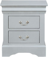 NIMES Silver 22" Wide Night Stand