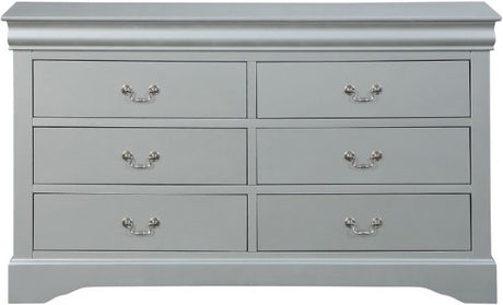 NIMES Silver 58.3" Wide Dresser & Mirror