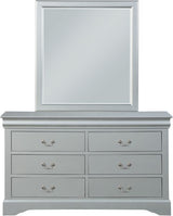 NIMES Silver 58.3" Wide Dresser & Mirror