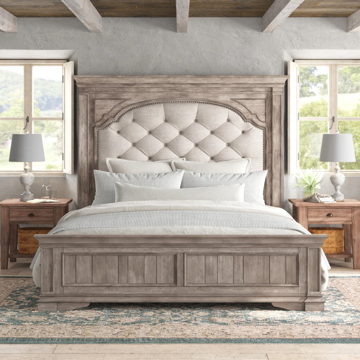 NEWHAVEN Driftwood Gray Bed
