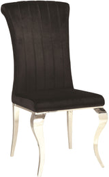London 59" Black 7 Piece Dining Set