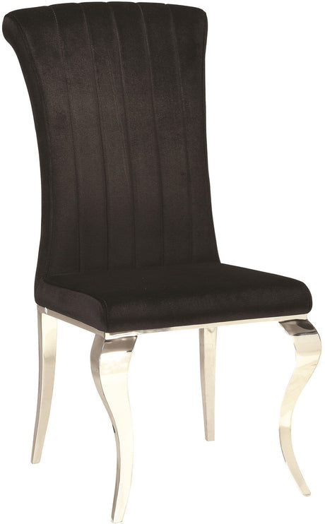 London 59" Black 7 Piece Dining Set