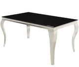 London 59" Black 7 Piece Dining Set