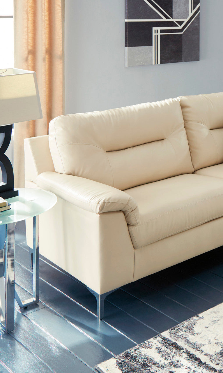 Naya Cream 65" Wide Loveseat