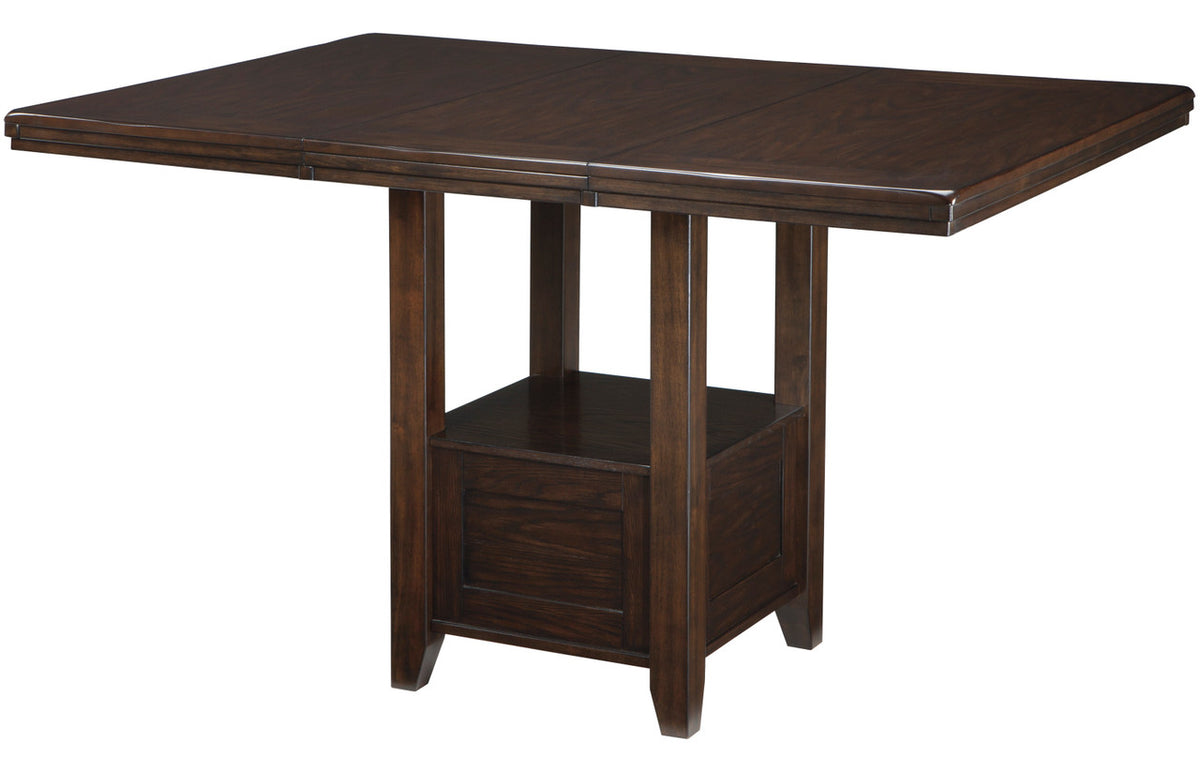 NELA Dark Brown 60" x 42" Counter Height Table