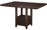 NELA Dark Brown 7 Piece Counter Height Set