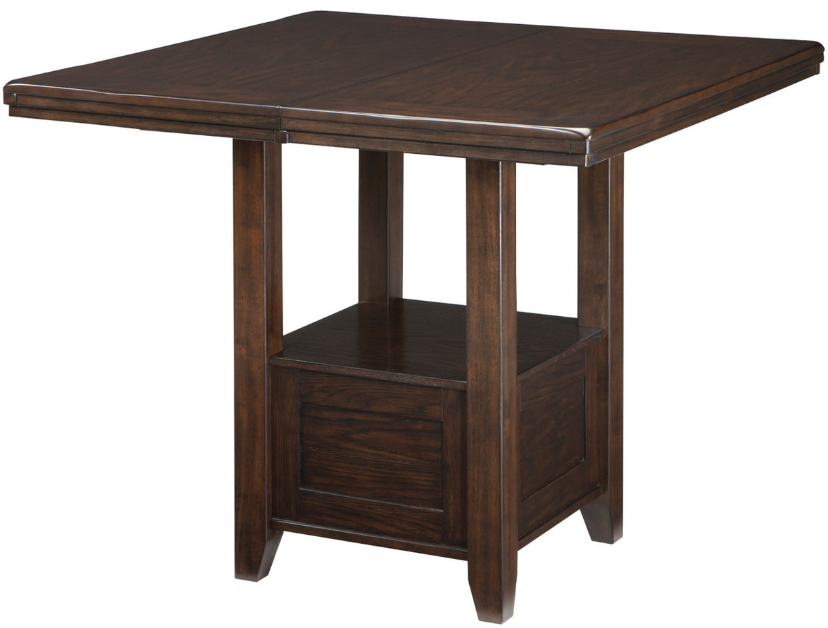 NELA Dark Brown 60" x 42" Counter Height Table