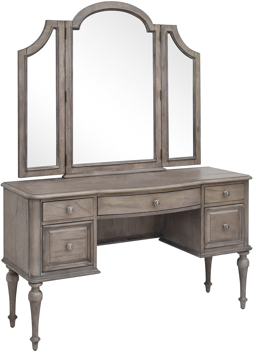 NEWHAVEN Driftwood 54" Wide Vanity & Stool