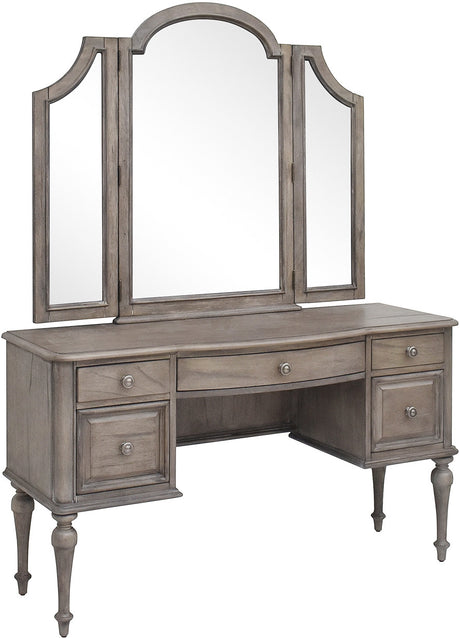 NEWHAVEN Driftwood 54" Wide Vanity & Stool