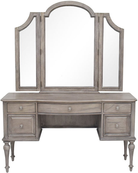 NEWHAVEN Driftwood 54" Wide Vanity & Stool