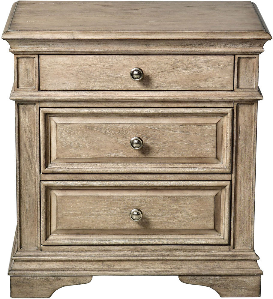 NEWHAVEN Driftwood Gray 28" Wide x 39" Height Night Stand with USB