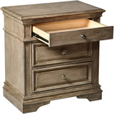 NEWHAVEN Driftwood Gray 28" Wide x 39" Height Night Stand with USB