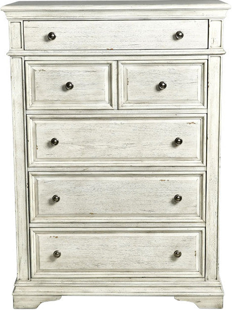 NEWHAVEN Vintage White 40" Wide x 56" Height Chest