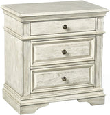 NEWHAVEN White 28" Wide x 39" Height Night Stand with USB