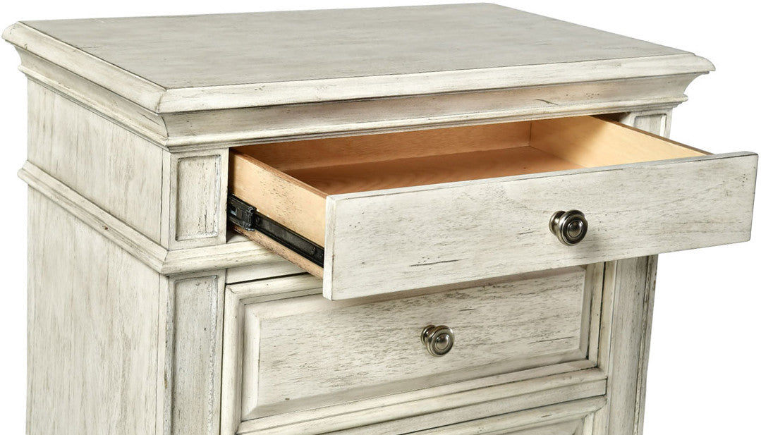 NEWHAVEN White 28" Wide x 39" Height Night Stand with USB