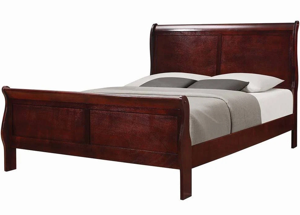 NIMES Cherry 47" Height Sleigh Bed