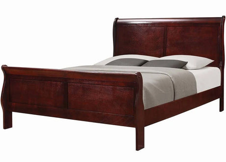NIMES Cherry 47" Height Sleigh Bed