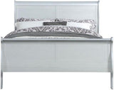 NIMES Silver 47" Height Sleigh Bed
