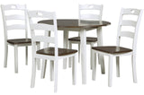 NIRVANA White 5 Piece Dining Set