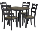 NIRVANA Black Drop Leaf Dining Table