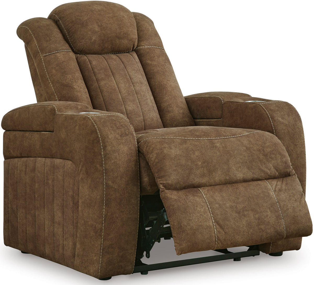 OCTAVO Brown Power Reclining Sofa & Loveseat