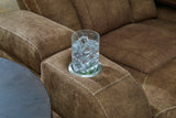 OCTAVO Brown 83" Wide Power Reclining Sofa