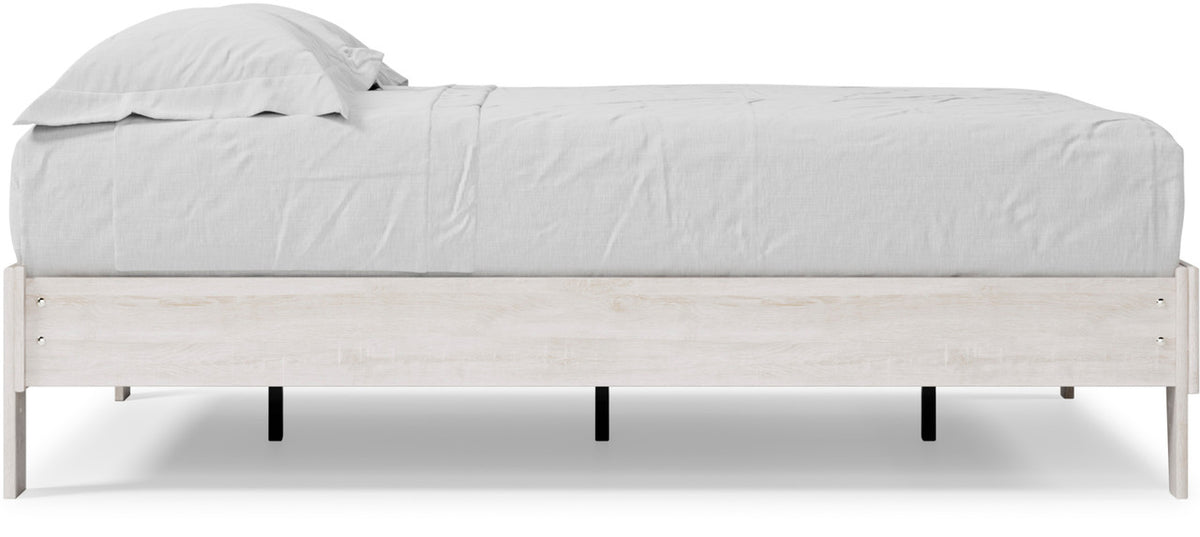 OFELIA White Platform Bed (RTA)