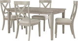 OMEKO Light Gray 5 Piece Dining Set