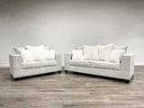 ORTIZ Beige Corduroy Sofa & Loveseat