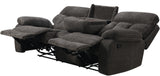OVILLA Charcoal 86" Wide Reclining Sofa