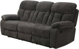 OVILLA Charcoal 86" Wide Reclining Sofa