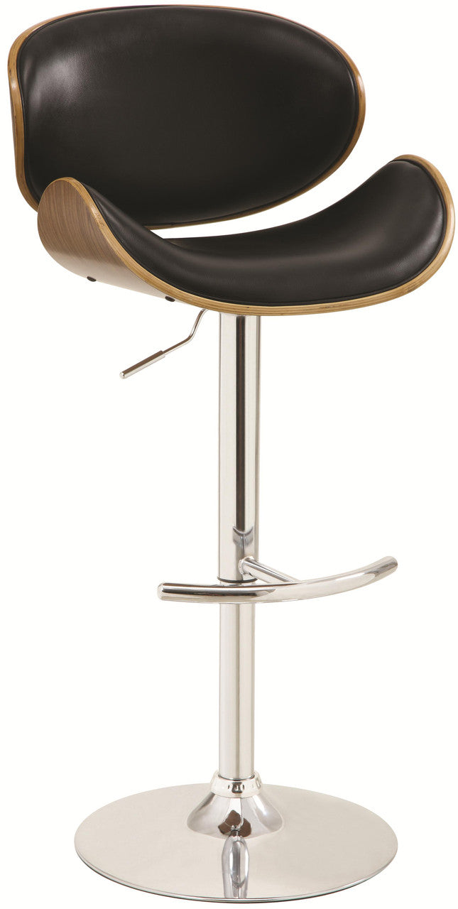OCTAVIUS Black Adjustable Barstool