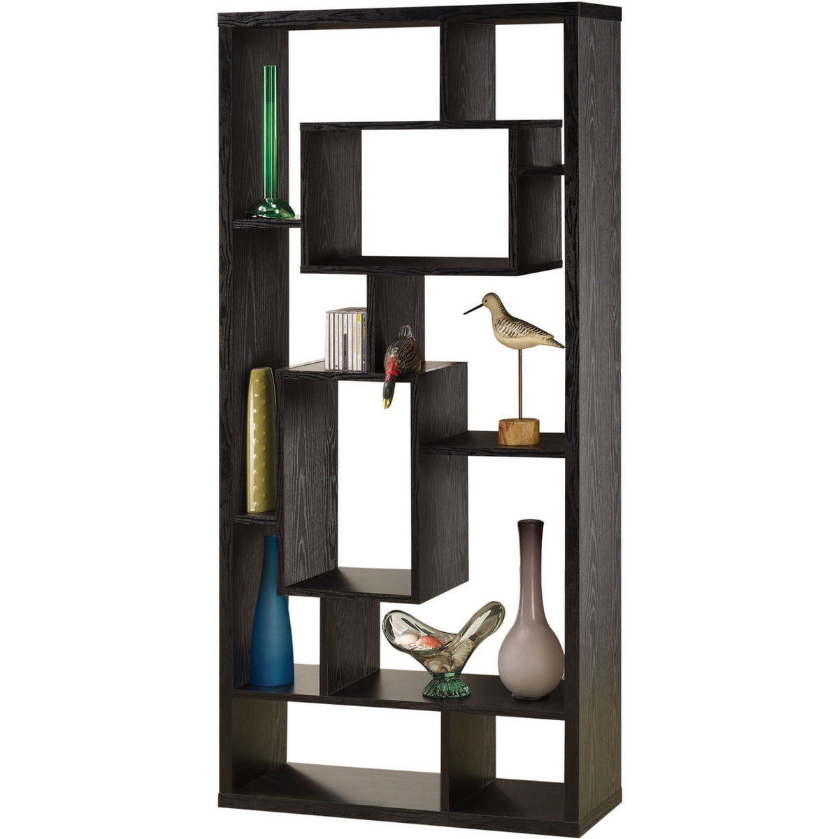 Oki Black Bookcase