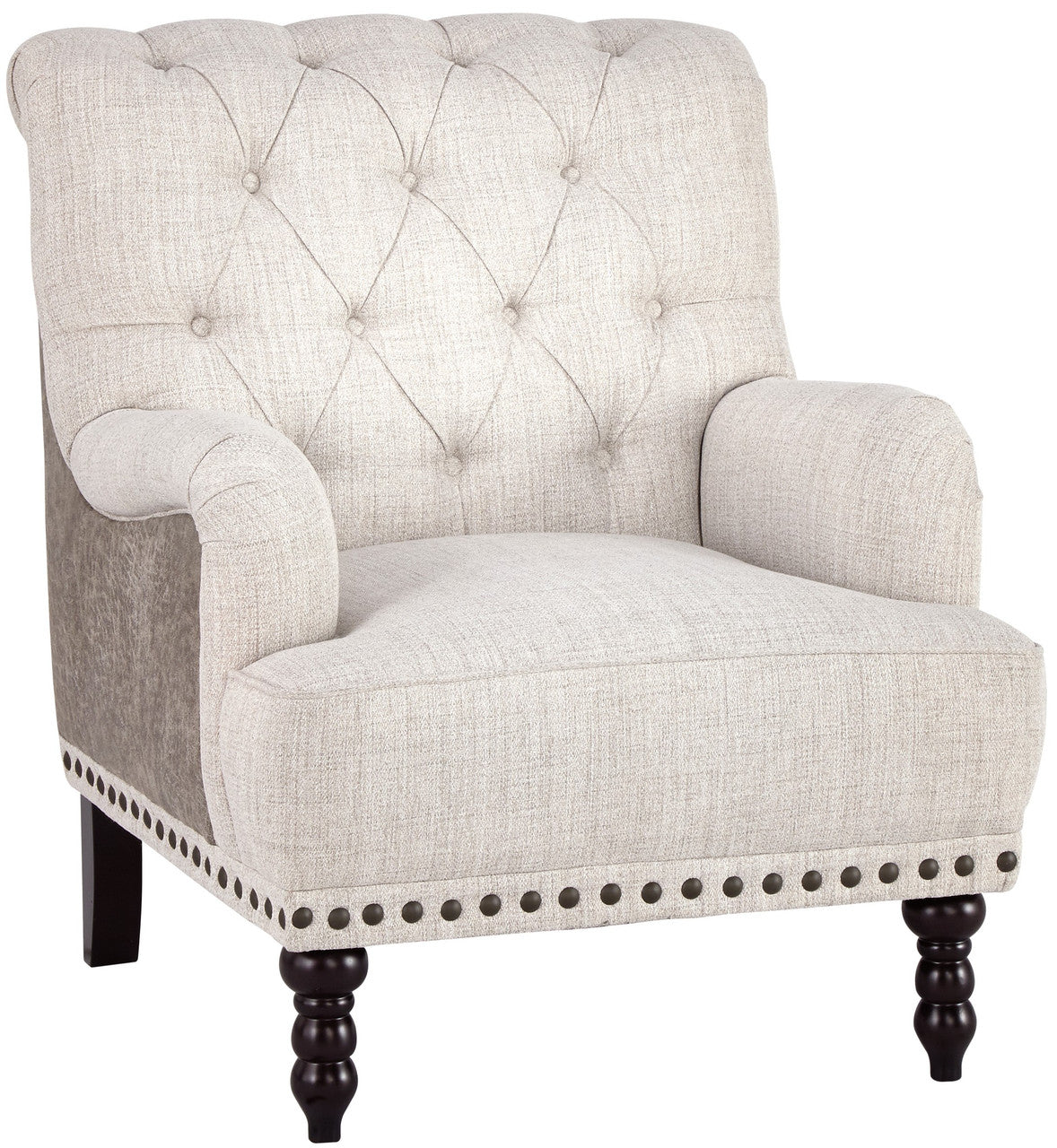 OLIVIA Linen 32" Wide Arm Chair