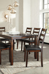OLSEN Brown 6 Piece Dining Set