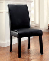Oswell Black Marble 7 PC Dining Set