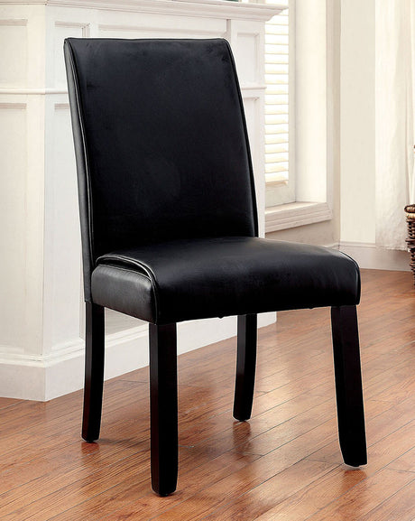 Oswell Black Marble 7 PC Dining Set