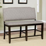 Ovette Gray Counter Height Bench
