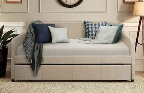 PAIGE Beige Daybed with Trundle