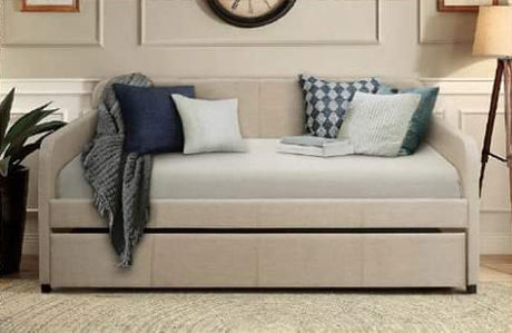 PAIGE Beige Daybed with Trundle