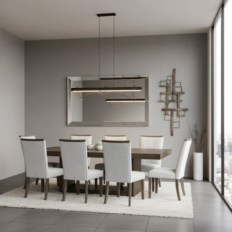 PARISH Light Beige 9 Piece Counter Height Set