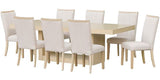 PARISH Beige 9 Piece Counter Height Set