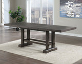 PAYVILLE Smoky Gray 108" x 42" Counter Height Table with Extension