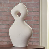PENSACOLA Sanded Off-White 18" x 15" Height Sculpture