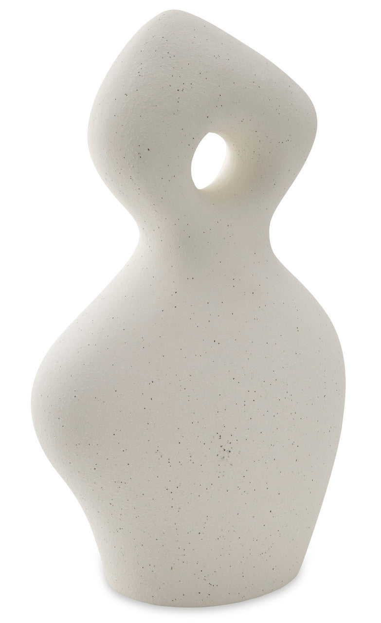 PENSACOLA Sanded Off-White 18" x 15" Height Sculpture