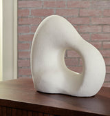 PENSACOLA Sanded Off-White 13" x 11" Height Sculpture
