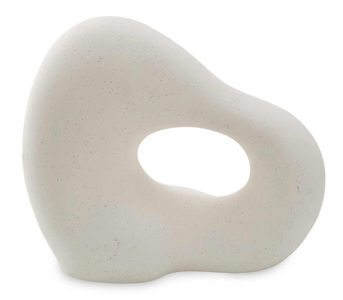PENSACOLA Sanded Off-White 13" x 11" Height Sculpture