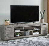 PERALTA Gray 92 Inch Wide TV Stand