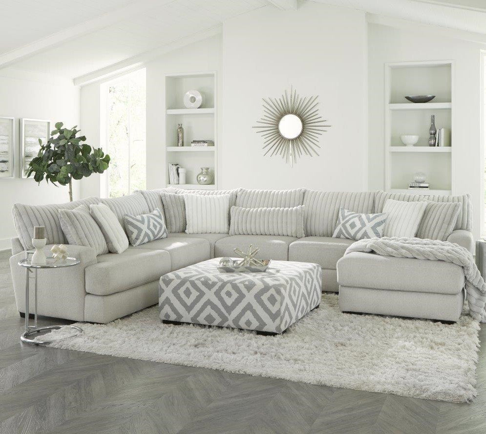 PERSEFONE Gray 139" Wide x 112" Depth Modular Sectional